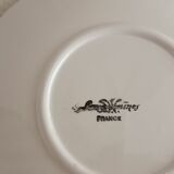 Two ivory cups and saucers from Sarreguemines