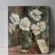 Tableau, huile sur toile, fleurs, signé Marcelle Anhoury, années 30