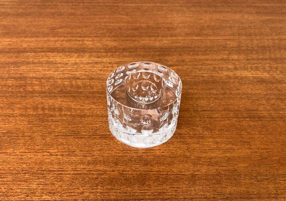 Vintage crystal glass chandelier by Oleg Cassini