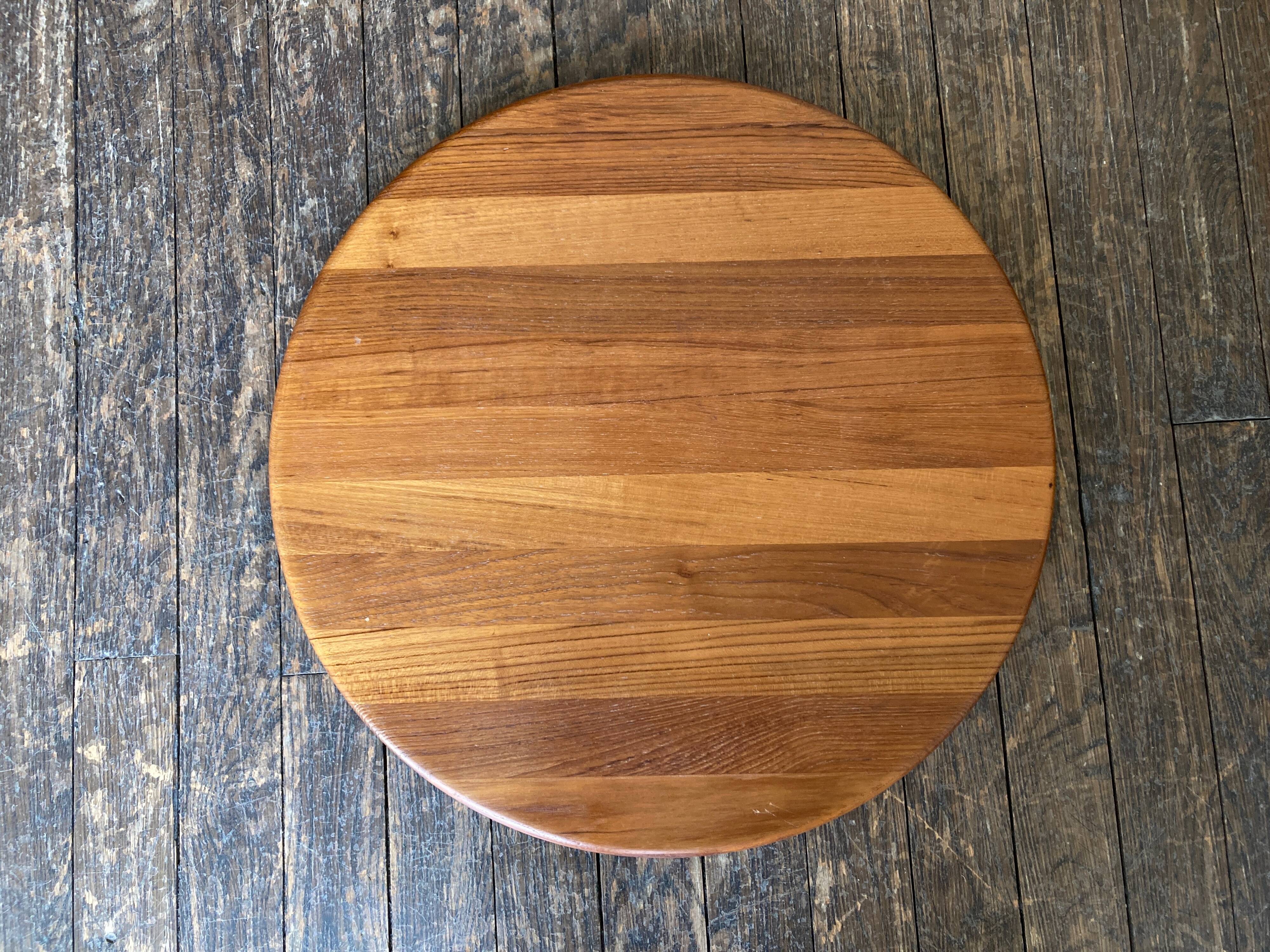 Scandinavian rotating plateau XXXL in teak Dismeg Denmark 1960
