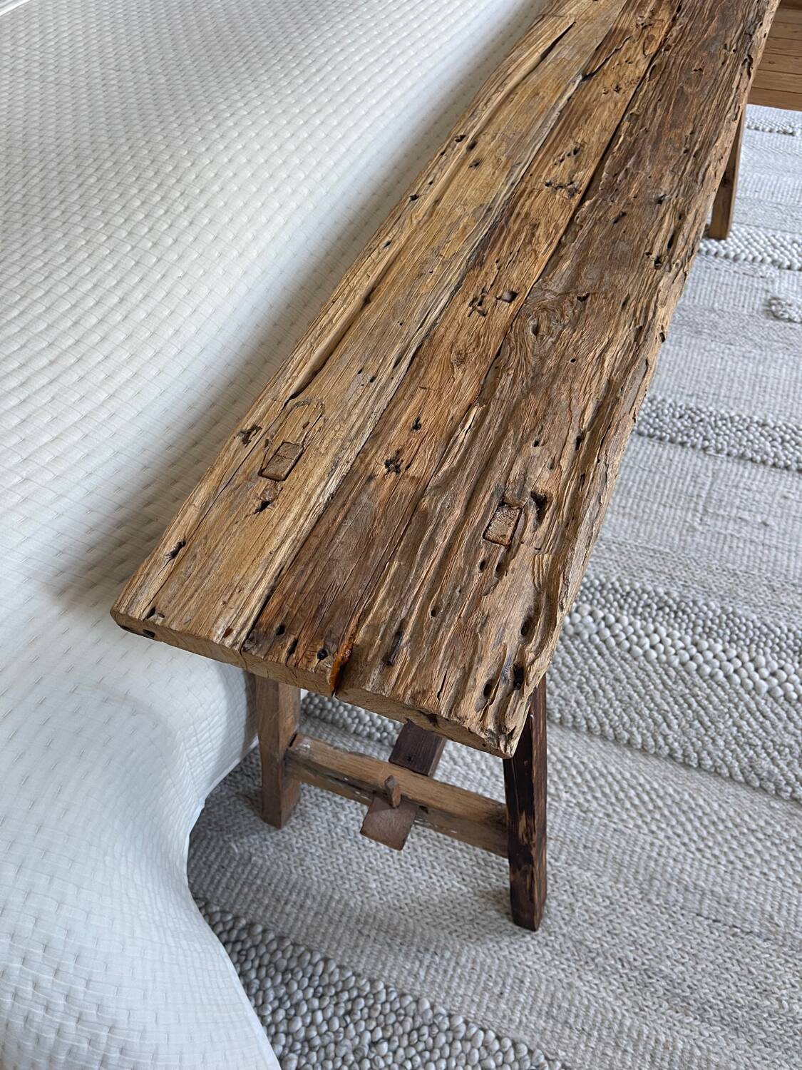 Vintage wooden bench