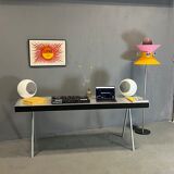 Futuristic aluminum desk
