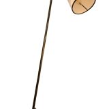 LIX Floor lamp base in raw steel with Caravan lampshade