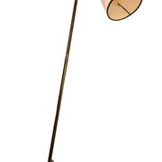 LIX Floor lamp base in raw steel with Caravan lampshade
