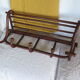 Wall coat rack/cloakroom in arched wood