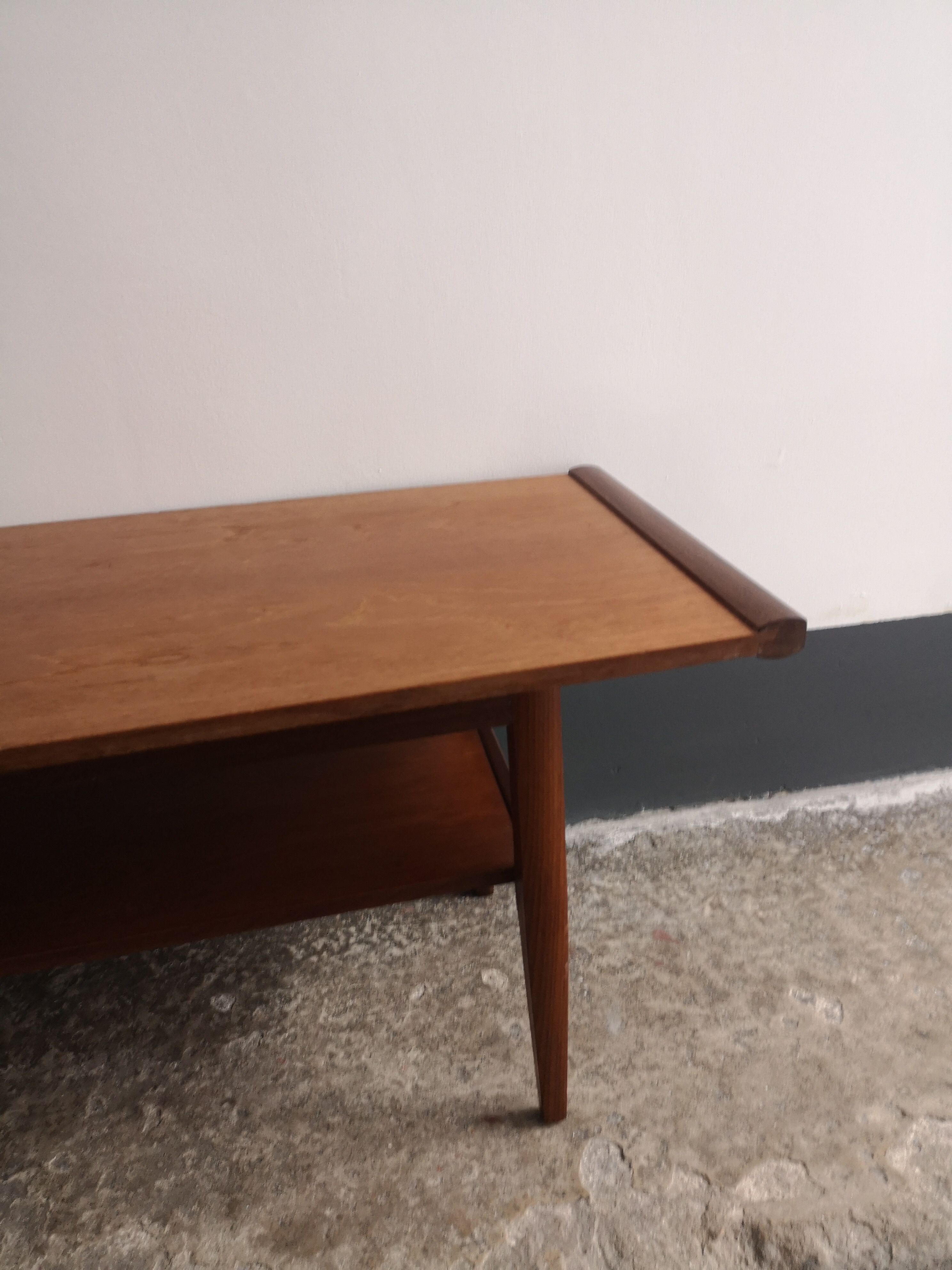 Scandinavian teak wood coffee table, 1960