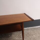 Scandinavian teak wood coffee table, 1960