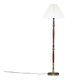 Mid-Century Floor Lamp in Teak & Brass, Denmark, 1960s