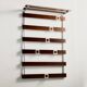 Coat rack in rosewood and metal