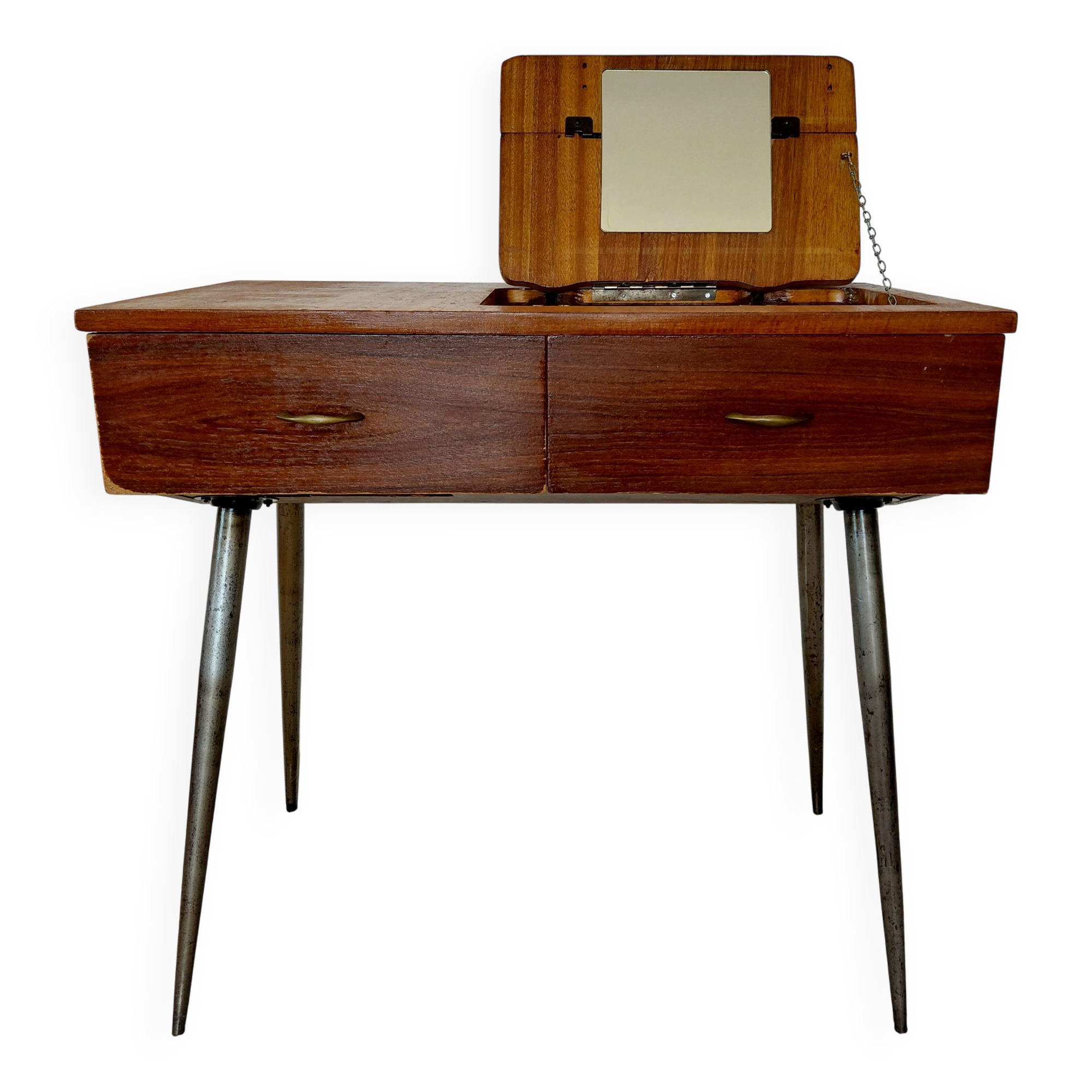 Scandinavian hairdresser in teak veneer - 1960s