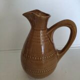Digoin glazed stoneware pitcher