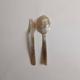 Horn serving cutlery