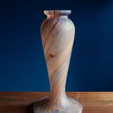 Art Nouveau vase in frosted glass paste