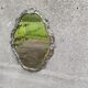 Silver art deco mirror