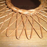 1970 wicker sun mirror