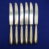 Set of 6 small silver-plated Navy knives from Ercuis