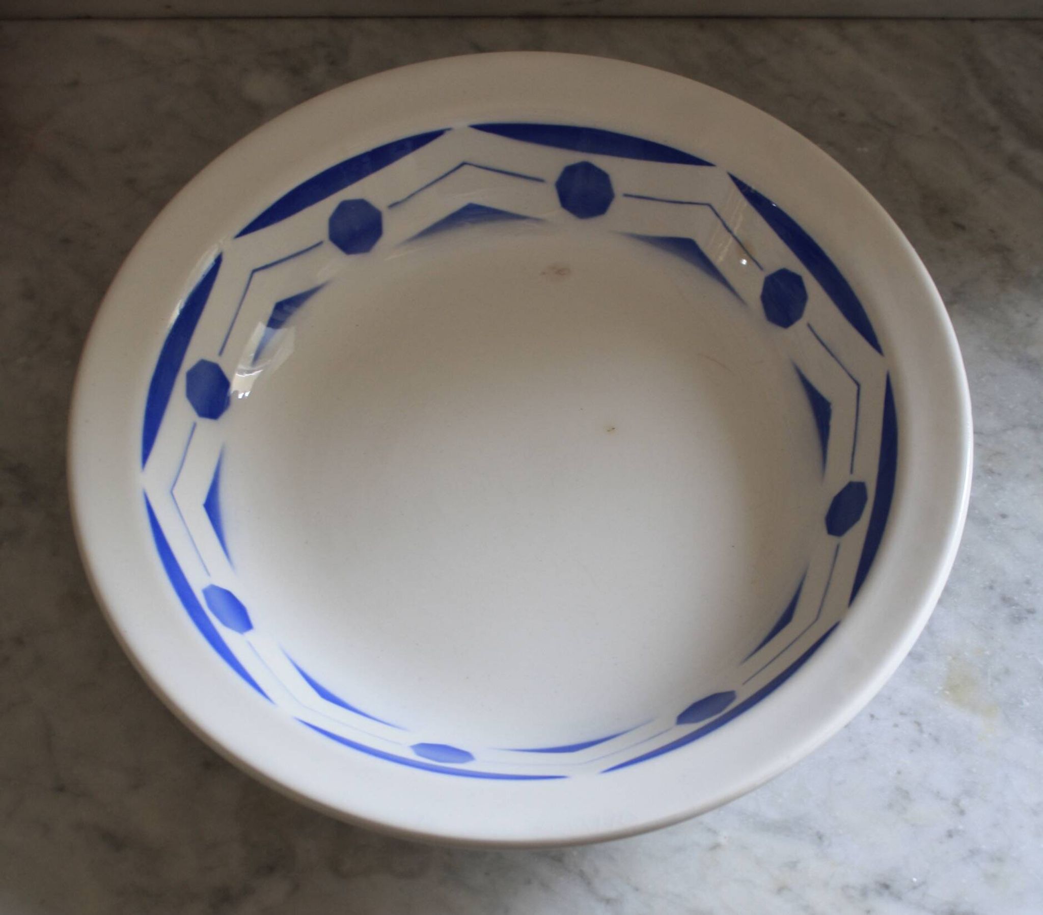 Plat creux Digouin Sarreguemines modèle "Ciboulette" ø27 cm