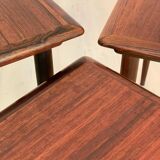 Suite of 3 nesting tables in rosewood by Kai Kristiansen 1960s