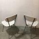 Paire de chaises formica blanc, années 60