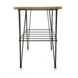 Scandinavian "stringbord" teak side table, Sweden, 1950
