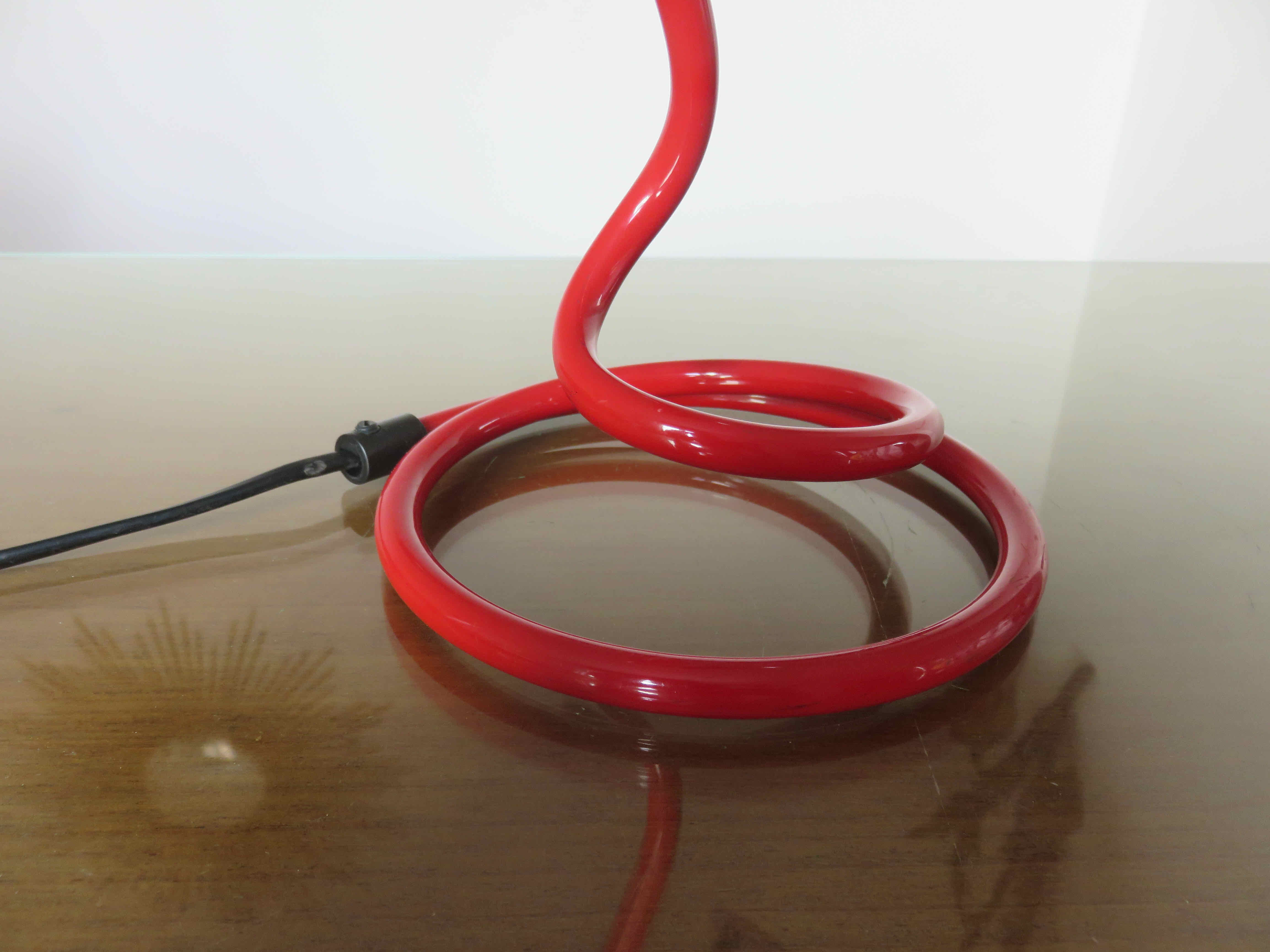 Lamp " spiral " primary colors 80s era Memphis