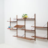 Royal System teak wall unit by Poul Cadovius