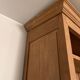 Solid oak library sandblasted