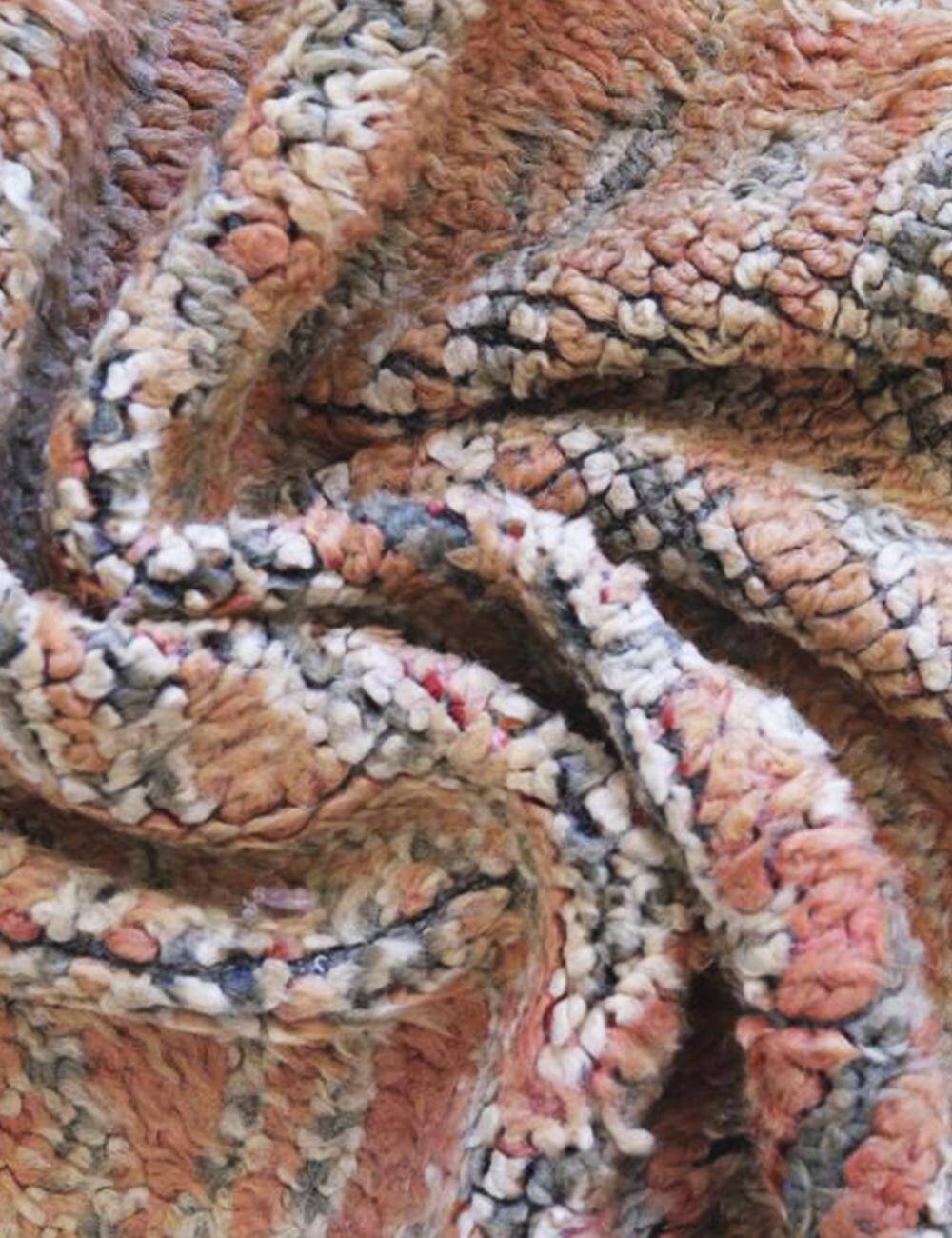 Terracotta Berber rug - 233 x 205 cm