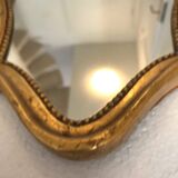 Old gold molded mirror 15,5x39,5cm