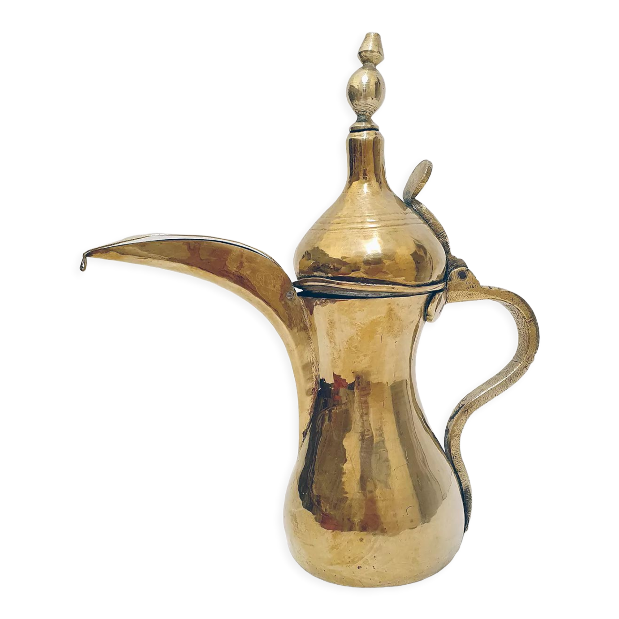Oriental brass teapot