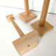 Trio wooden hats holders