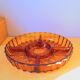 Servant cup in amber glass for aperitifs
