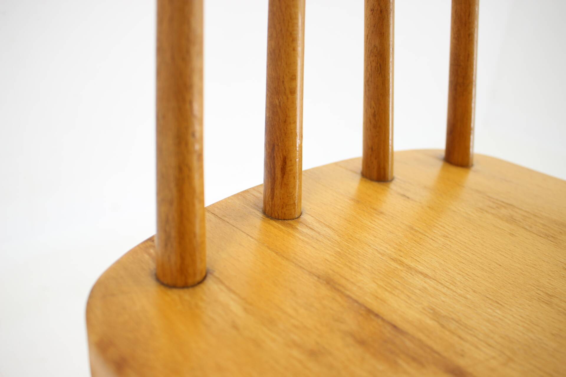 1970s  Beech Chair with Adjustable Height, Czechoslovakia