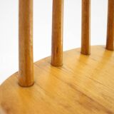 1970s  Beech Chair with Adjustable Height, Czechoslovakia