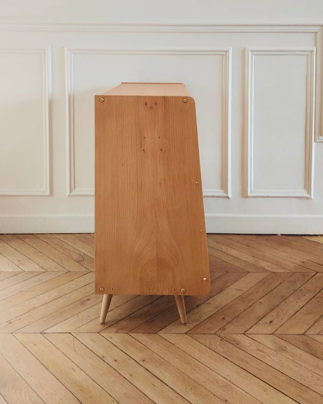 Renovated vintage shoe cabinet, 1960s