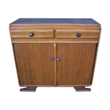Wooden curtain buffet