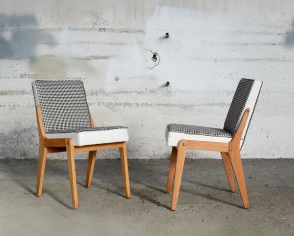 Set of 6 chairs "chicken foot"