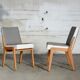 Lot de 6 chaises "pied de poule"
