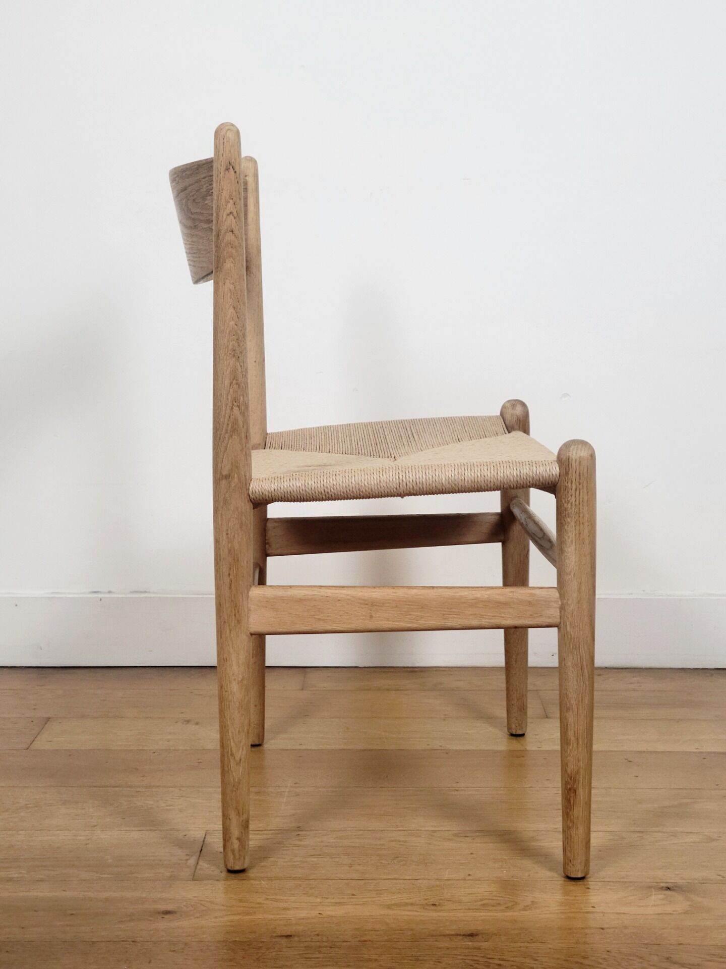 Set of 2 Hans J. Wegner CH36 dining chairs for Carl Hansen & Søn in solid oak