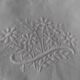 Antique linen cotton mixed sheet 200 X 280 cm monogram JG