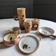 Rare stoneware ensemble "La Colombe" 60'