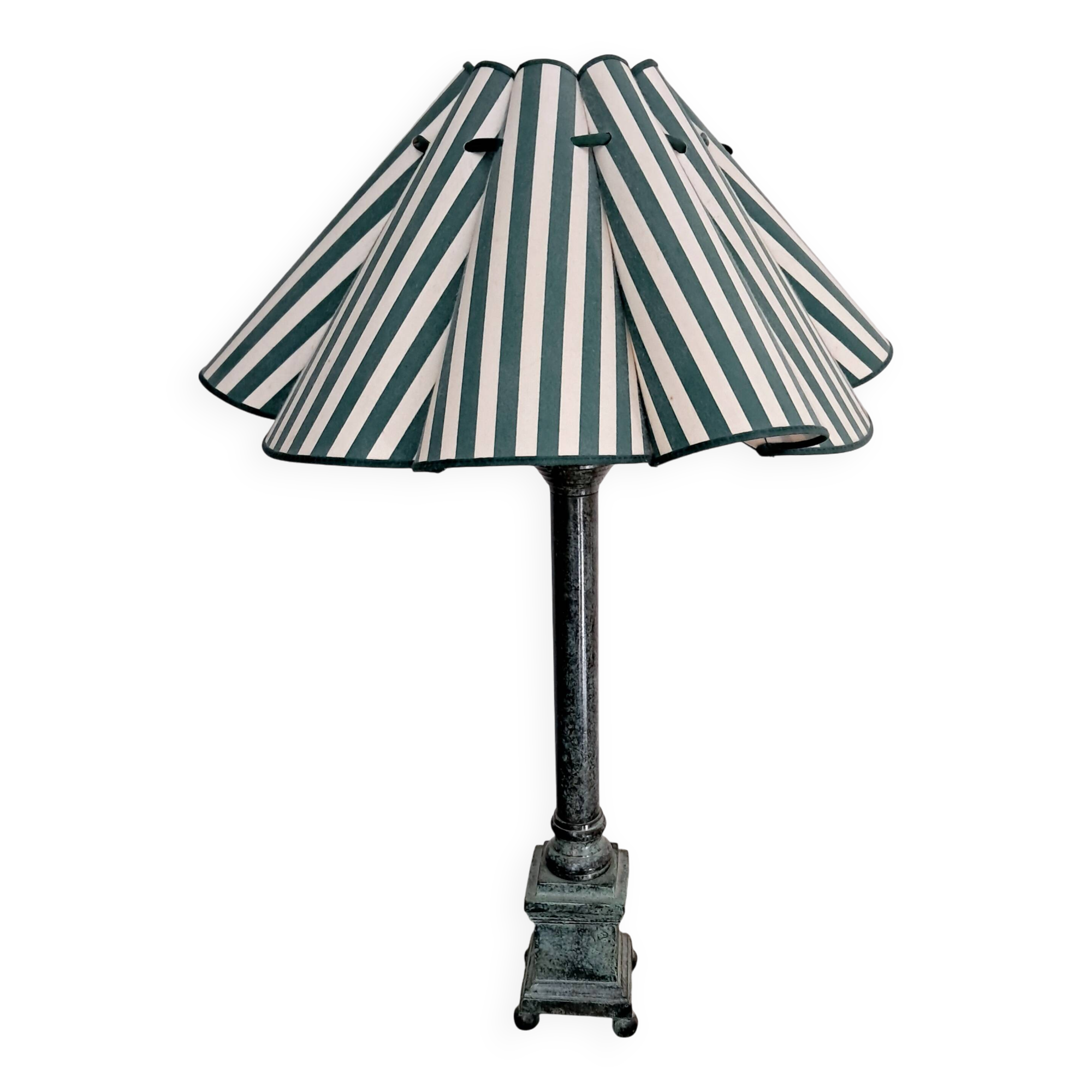 Empire style lamp. Original lampshade