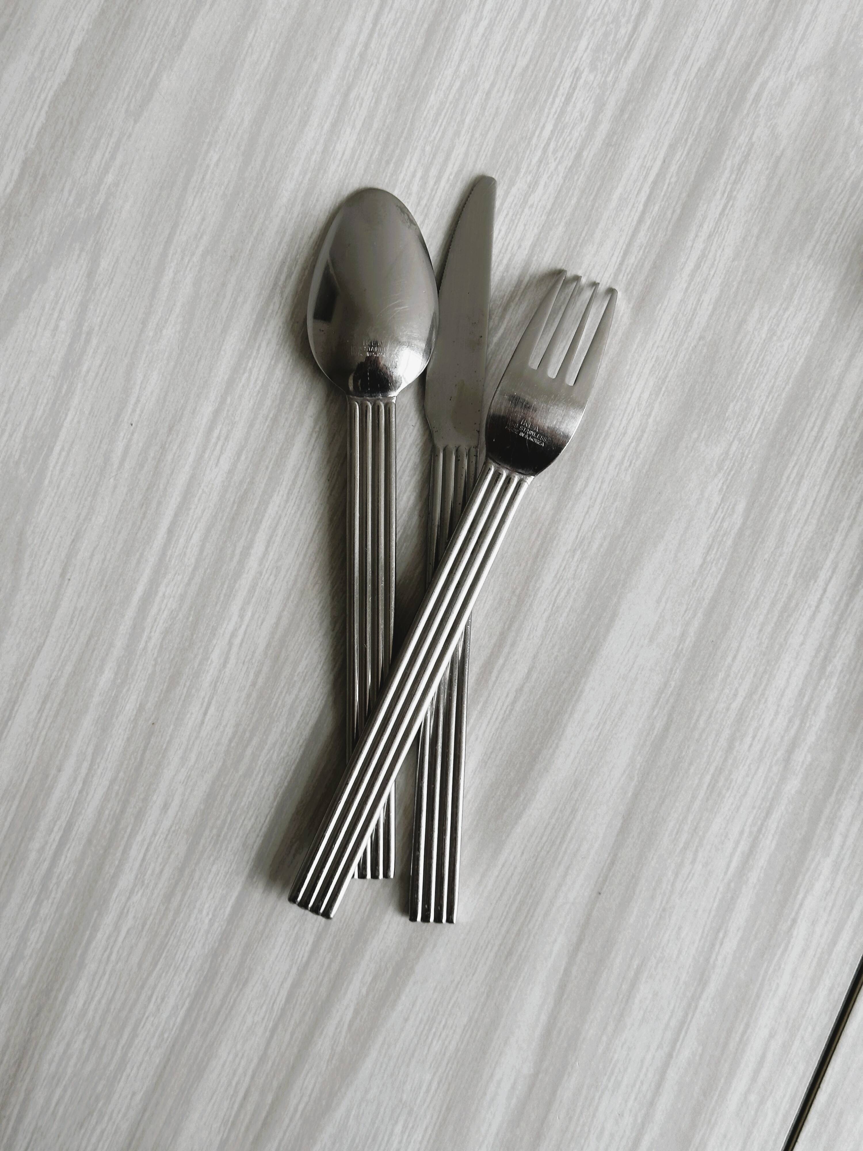 Set of 18 IKEA cutlery made in Korea