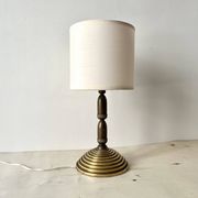 Lampe en bronze "glands" années 50, luminaire naturaliste vintage