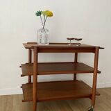Teak serving trolley by Poul Hundevad from the 60s
