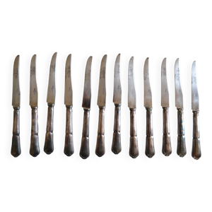 12 couteaux a dessert - metal argente