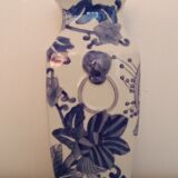 Asian style vase handmade floral decoration