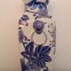 Asian style vase handmade floral decoration