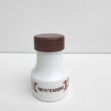 mustard pot Mobil orange