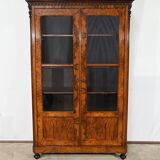 Burl Walnut Bookcase, Restoration Period – Early 19th Century